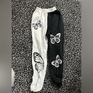 Black And White Sweatpants